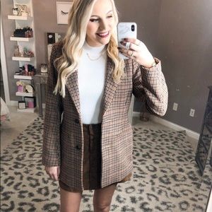 Abercrombie & Fitch Wool-Blend Blazer Coat